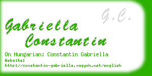 gabriella constantin business card